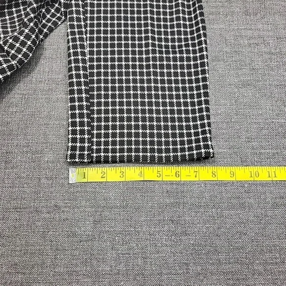 Studio Park Courtney Khondabi Pants Petite X-Small Sz Black Check Print Pockets - Picture 5 of 11